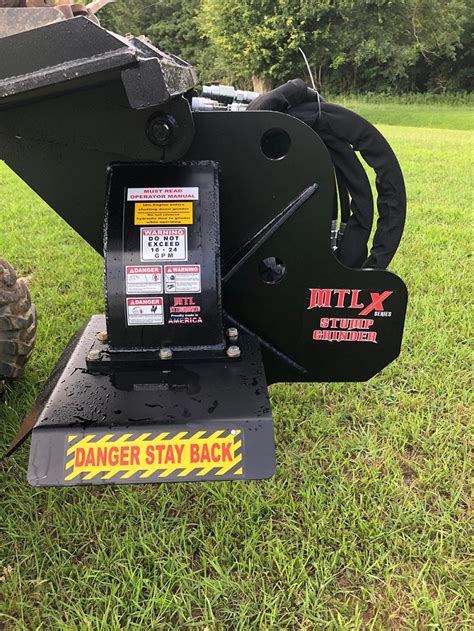 mini track loader stump grinder|xg24 stump grinder.